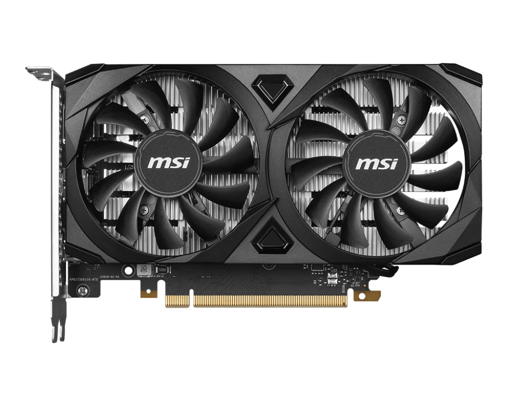 MSI GeForce RTX 3050 VENTUS 2X 6G OC (V812-015R) Grafikkarte, 6 GB GDDR6, PCIe 4.0 x8, HDMI 2.1, DisplayPort 1.4a