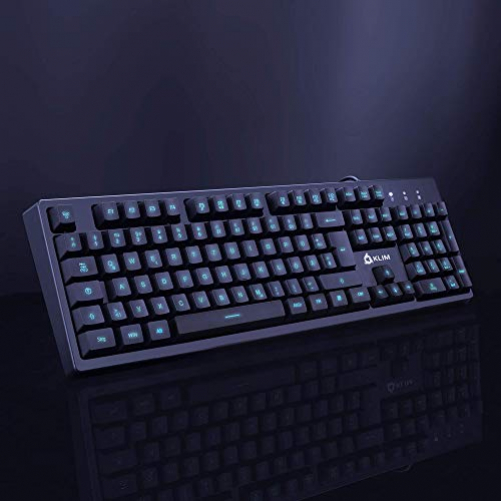 KLIM Bolt RGB Gaming Tastatur Multimedia-Steuerung Wired DE-Layout