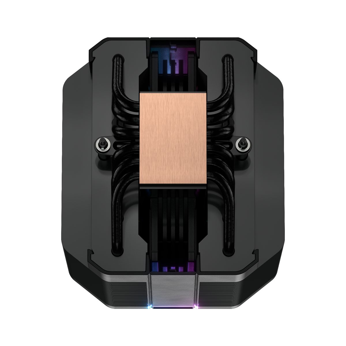 Cooler Master MasterAir MA620M Prozessor-Kühler, 12 cm Lüfter, 650–2000 RPM, 57,3 CFM, 6 Heatpipes, RGB Beleuchtung, Schwarz