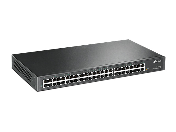 TP-Link TL-SG1048(UN) V7.0 48-Port Gigabit Rackmount Switch, Unmanaged, 1U, 96 Gbit/s Switchingkapazität, 48x RJ45 10/100/1000, AC, EU