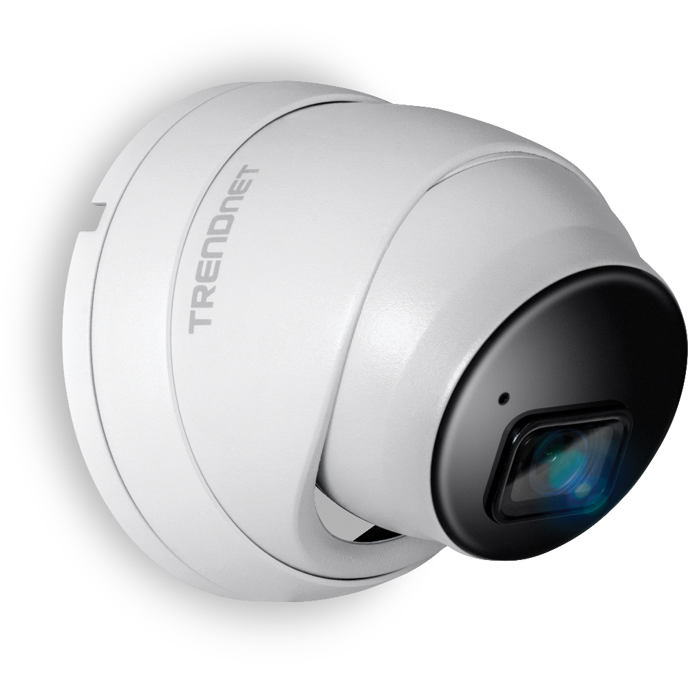 TRENDnet TV-IP1515PI Turret IP-Sicherheitskamera, Innen & Außen, 5 MP 2592 x 1920, PoE, IP67, Nachtsicht 30 m, MicroSD, Deckenmontage, Weiß
