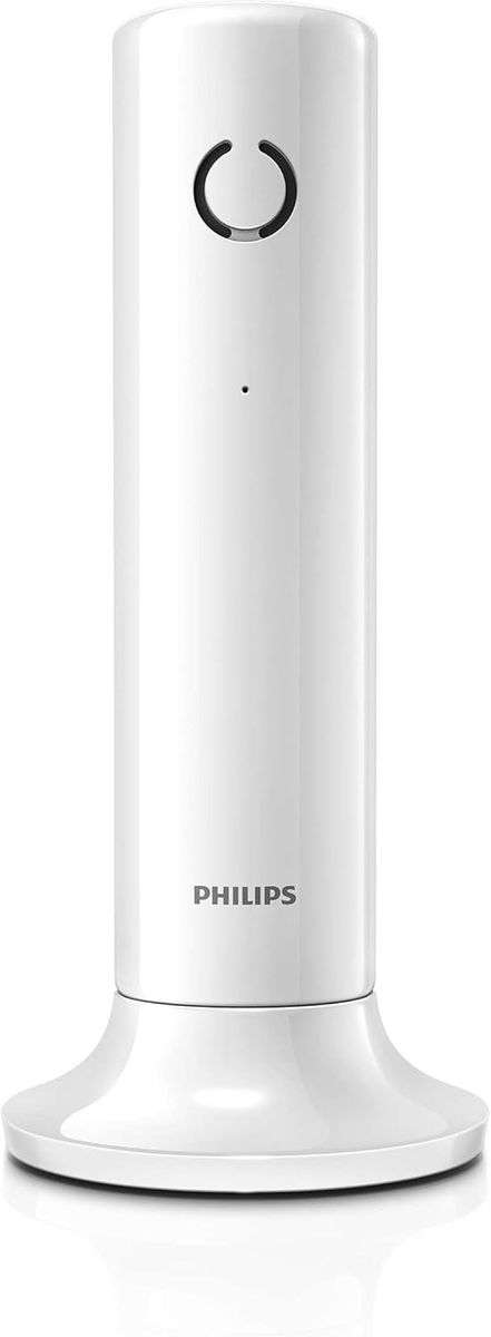 Philips Festnetztelefon M4501W/01 - Kompaktes Design - HQ-Sound und Freisprechen - Telefonbuch mit bis zu 50 Namen - ECO-Modus - 16 Stunden Gesprächszeit - Weiss