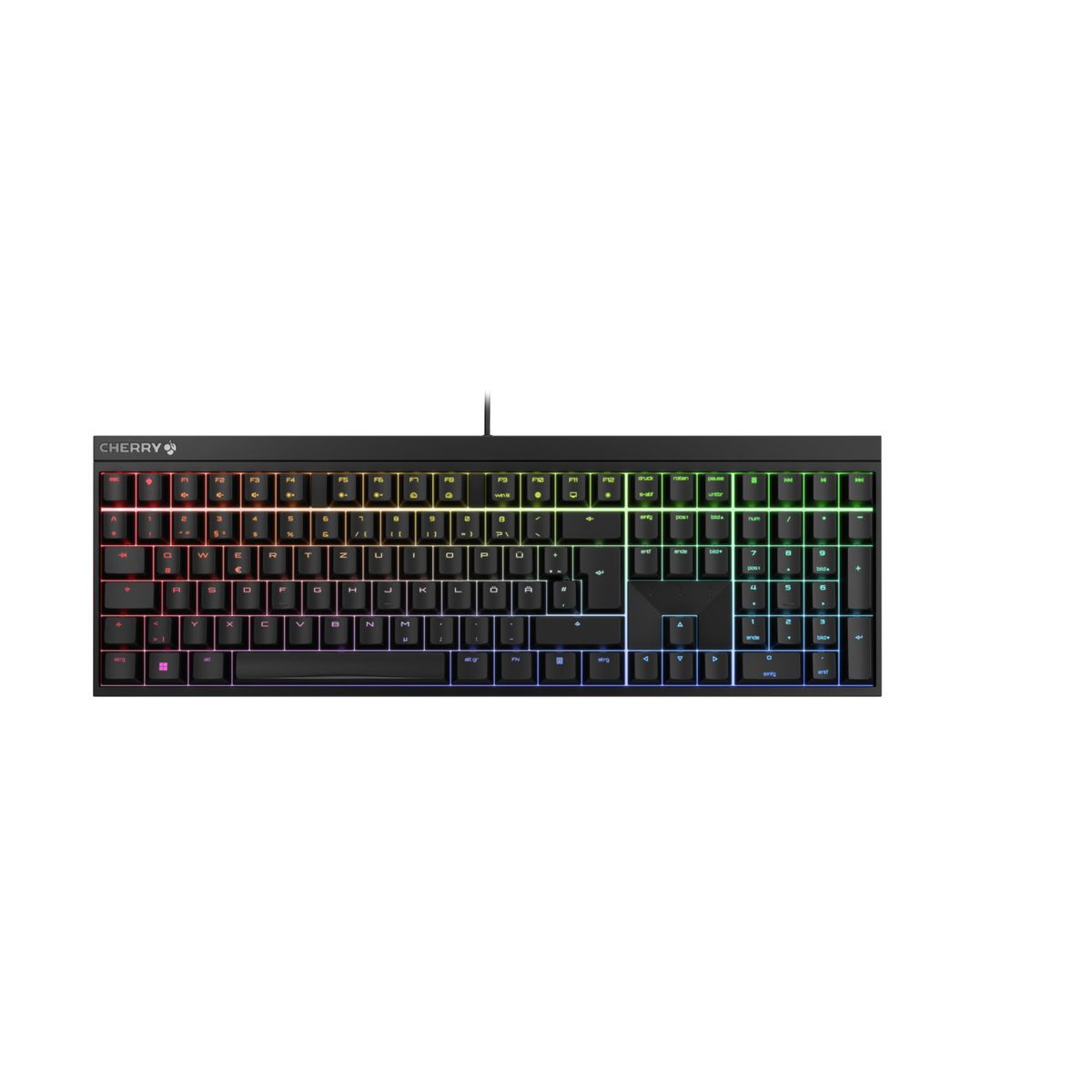CHERRY MX 2.0S RGB Tastatur Gaming USB Schwarz - (DEU Layout - QWERTZ)
