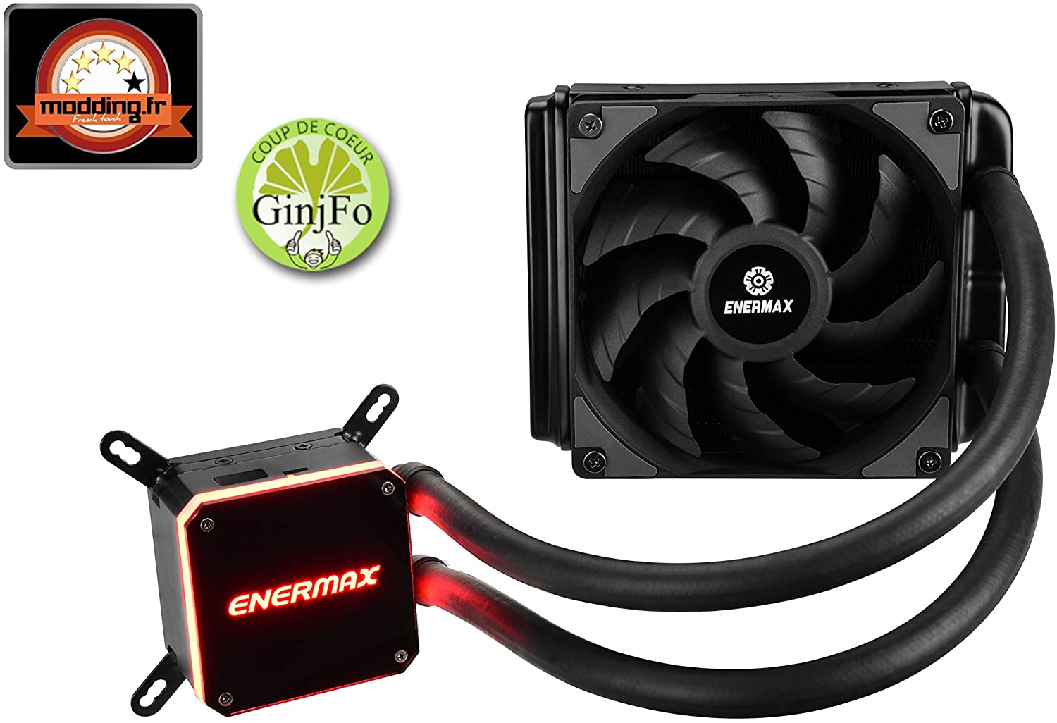 ENERMAX Wasserkühlung, Flüssigkeitskühlung des AIO LIQMAX III Prozessors 120 HF - 1 Lüfter 12cm schwarz 120mm Liqmax III