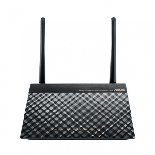 ASUS DSL-N16 WLAN-Router Einzelband (2,4GHz) Schnelles Ethernet Schwarz