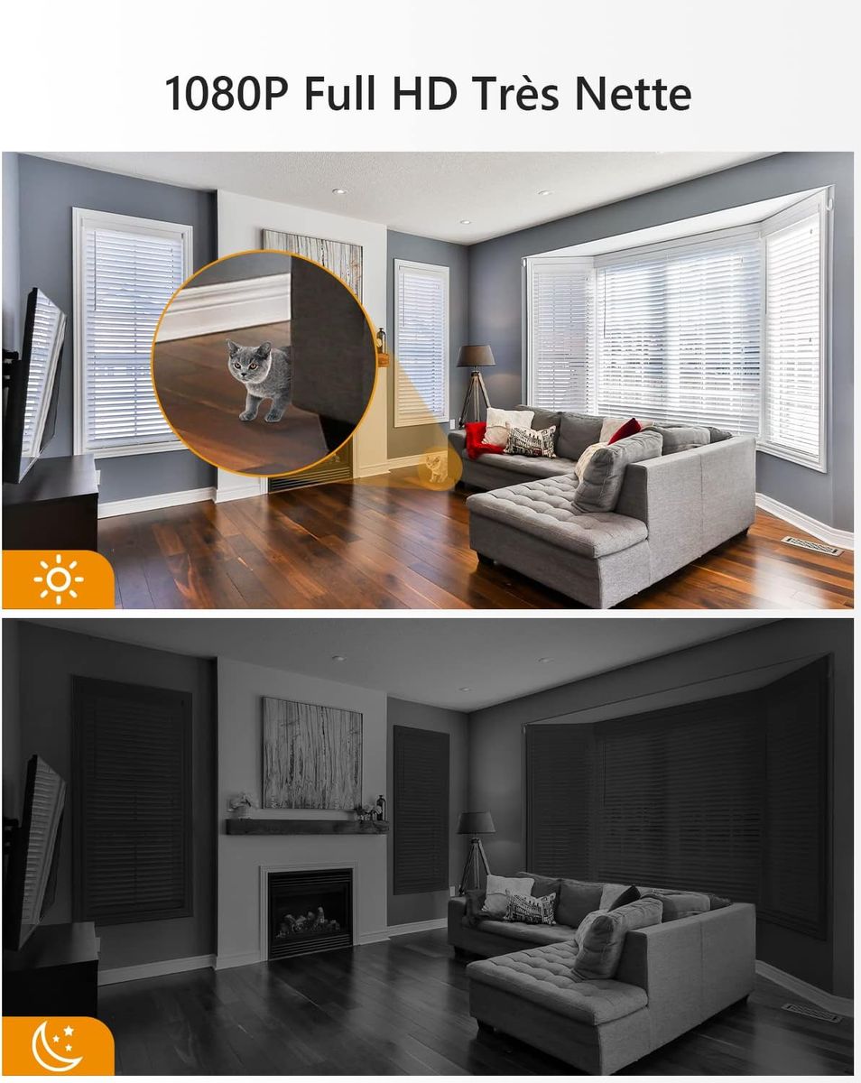 Imou Caméra Surveillance WiFi Intérieure Caméra 360° Connectée Smartphone 1080P avec Détection Humaine AI Suivi Intelligent Sirène Audio Bidirectionnel Compatible Alexa pour Bébé/Animaux