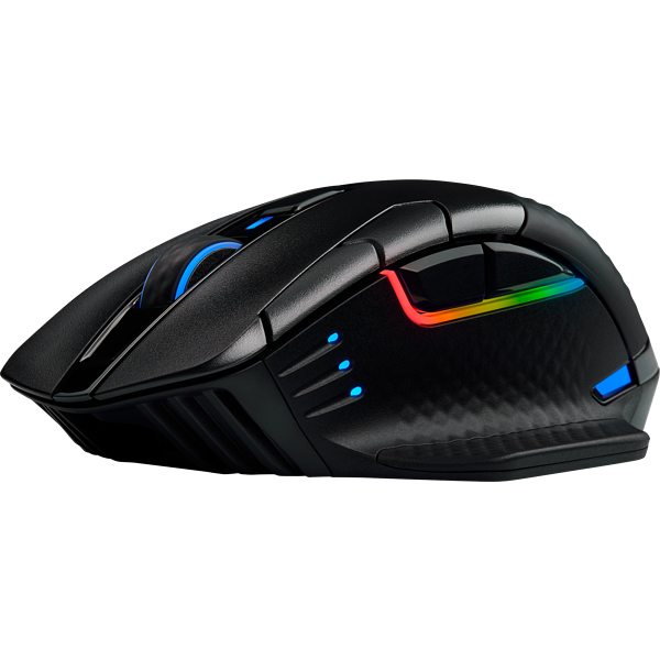 Corsair DARK CORE RGB SE Maus Gaming rechts RF Wireless + Bluetooth + USB Type-A Optisch 18000 DPI Corsair DARK CORE RGB SE Maus Gaming rechts RF Wireless + Bluetooth + USB Type-A Optisch 18000 DPI