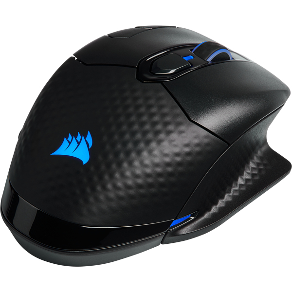 Corsair DARK CORE RGB PRO Maus Gaming rechts RF Wireless + Bluetooth + USB Type-A Optisch 18000 DPI Corsair DARK CORE RGB PRO Maus Gaming rechts RF Wireless + Bluetooth + USB Type-A Optisch 18000 DPI