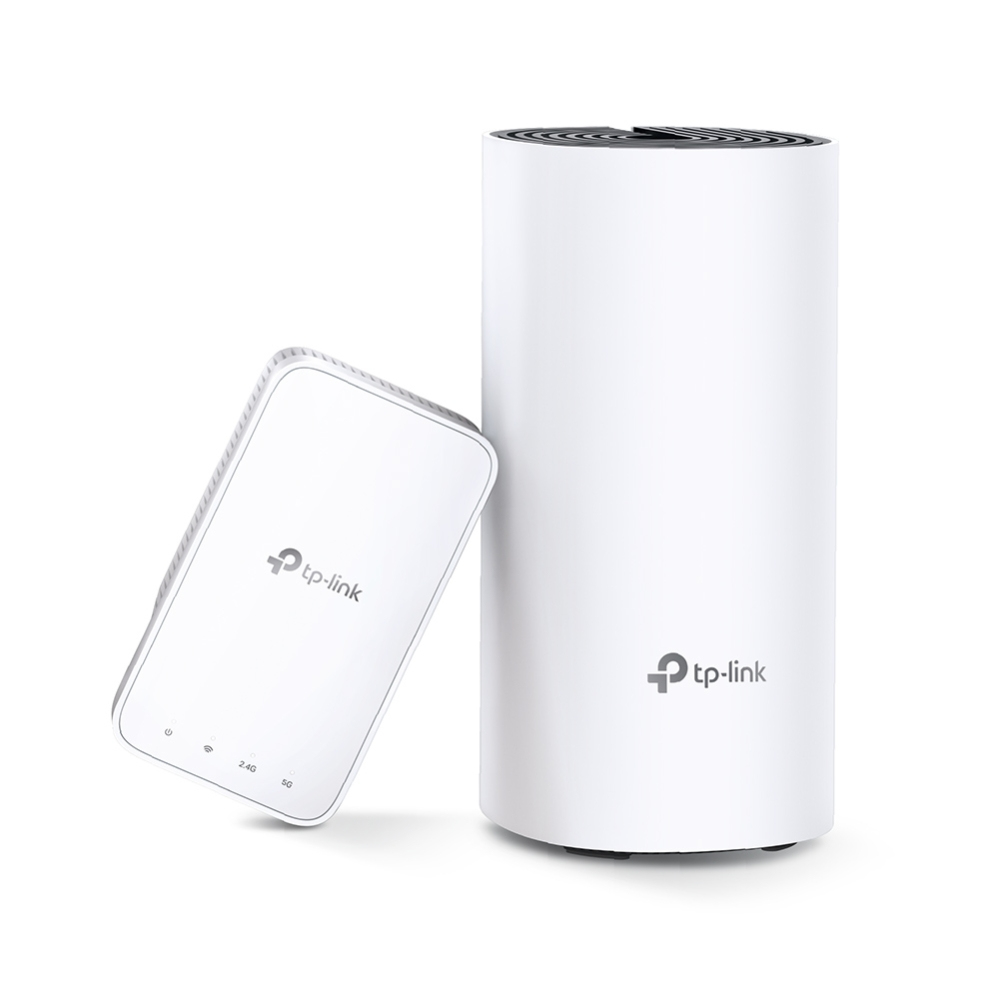 TP-Link AC1200 Whole-Home Mesh WLAN System 867Mops at 5 GHz + 300 Mops at 2,4 GHz 2 Gigabit Ports 2 Interne Antenne Deco M3(2-Pack) V2