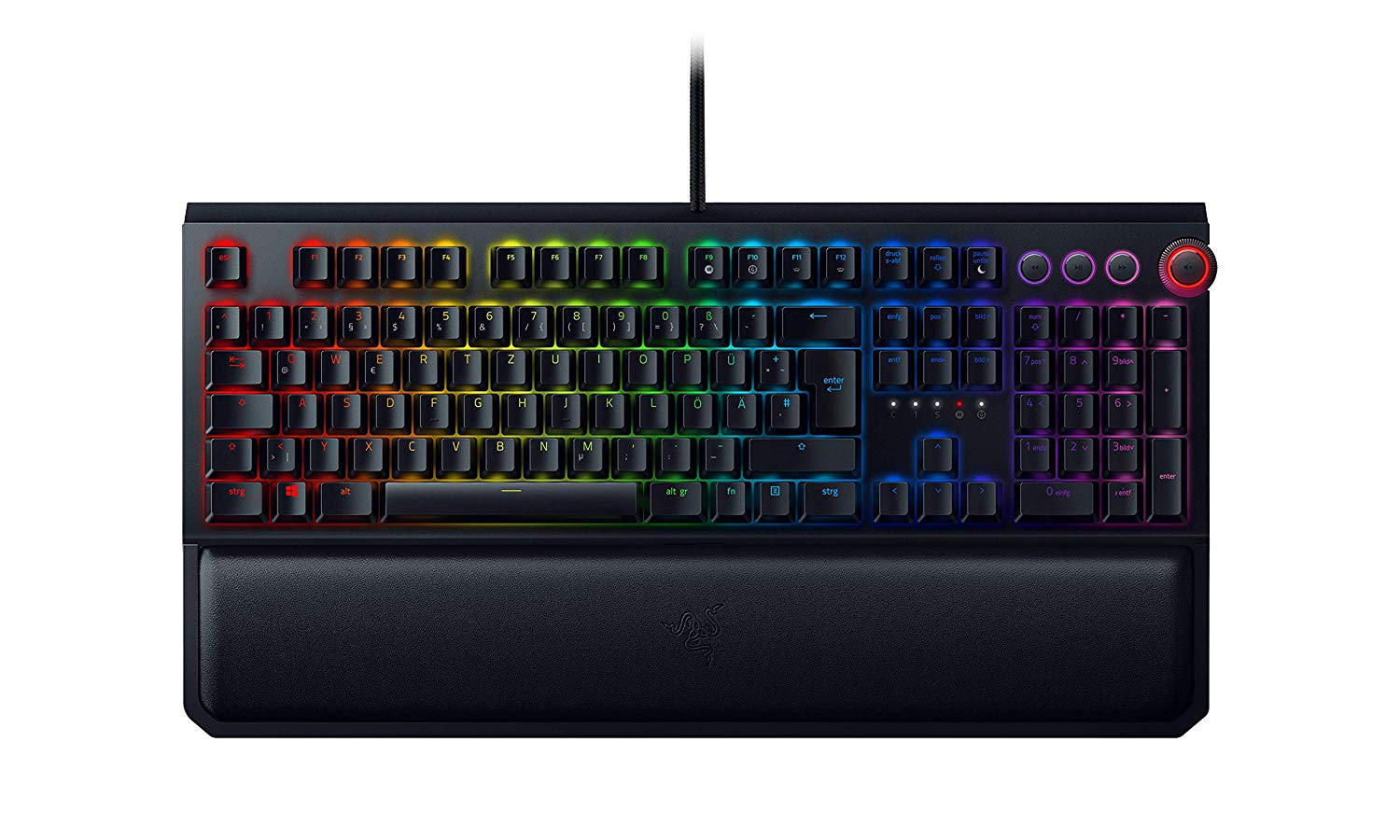 Razer BlackWidow Elite Gaming Keyboard Green Switches Chroma RGB CHE Layout - QWERTZ