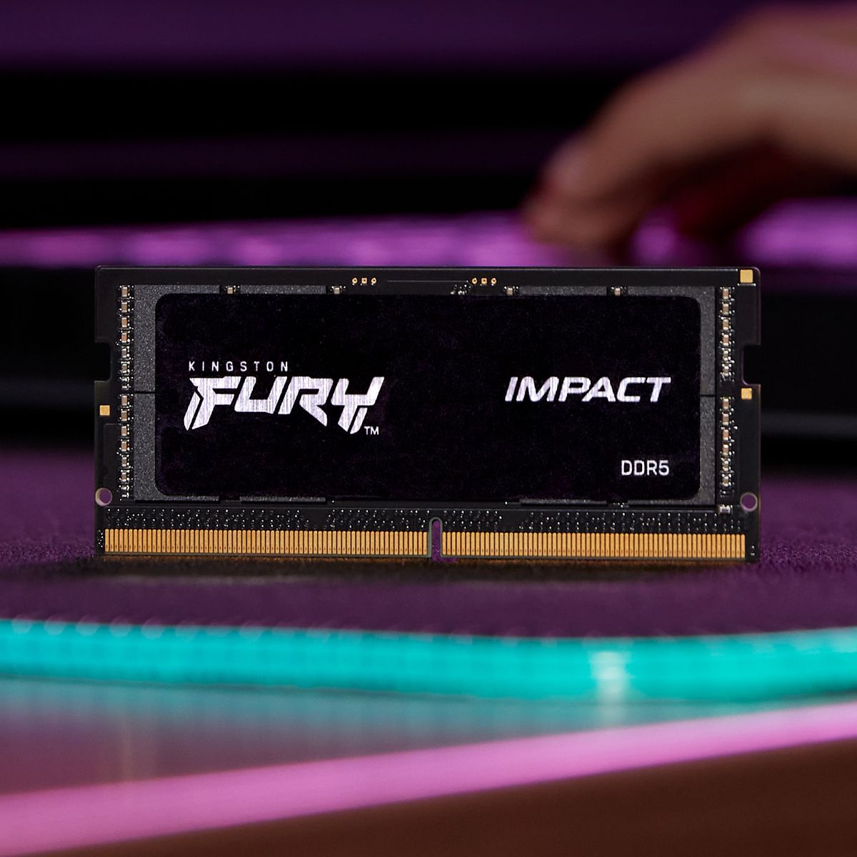 Kingston FURY Impact 32GB (2x16GB) DDR5 6400MT/s SODIMM CL38 Intel XMP 3.0 Laptop 2er-Kit, Schwarz