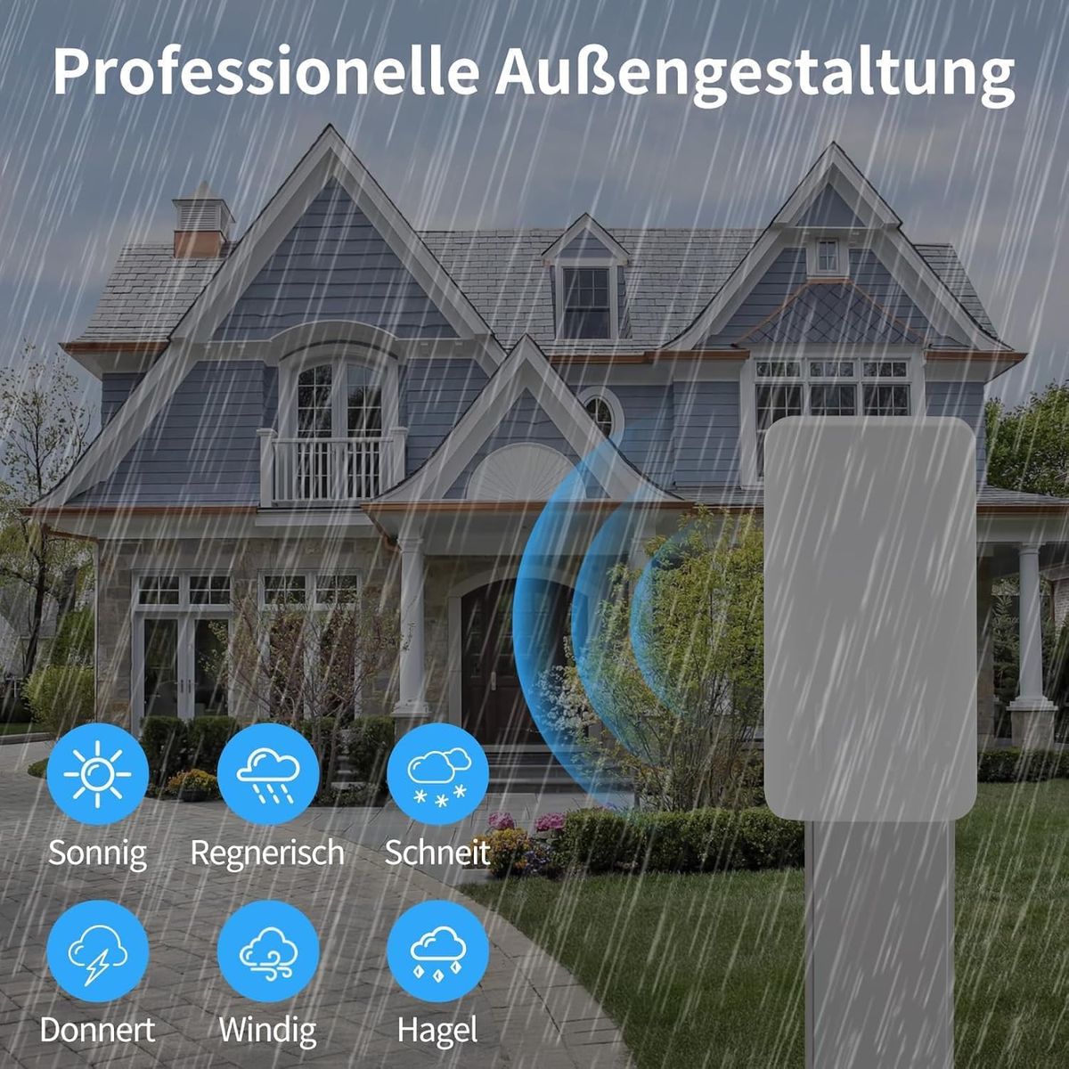 HENLSON CPE300S Outdoor WLAN-Repeater/Access Point, IP65 wetterfest, 2,4 GHz 300 Mbit/s, Eingebaute Antenne, PoE-Stromversorgung