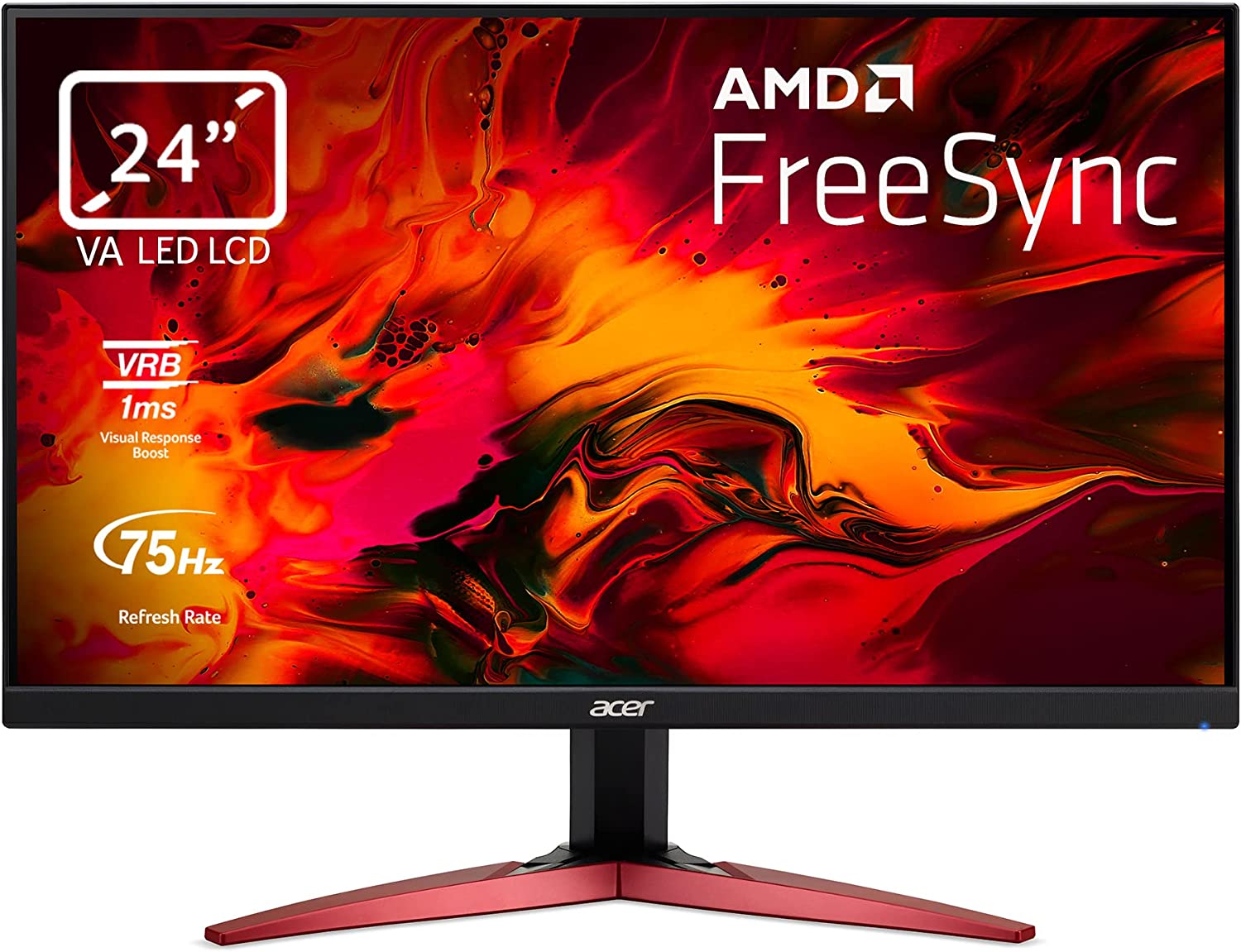 Acer KG241YA (23.8 Inches) Full HD, 1ms(VRB), 250nits, VGA, HDMI FreeSync