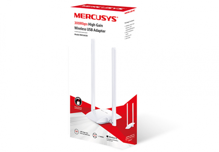 Mercusys (MEV7Y) MW300UH 300Mbps High Gain Wireless USB Adapter