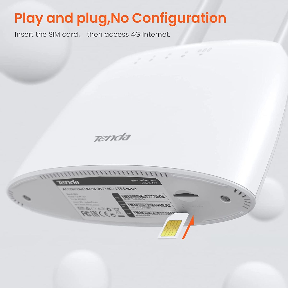 Tenda 4G09 WLAN Router Gigabit Ethernet Dual-Band 2.4 GHz/5 GHz 3G 4G Tenda 4G09 WLAN Router Gigabit Ethernet Dual-Band 2.4 GHz/5 GHz 3G 4G