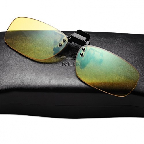 Klim OTG Getönte Clip-On-Brille gegen blaues Bildschirmlicht für Brillengestelle