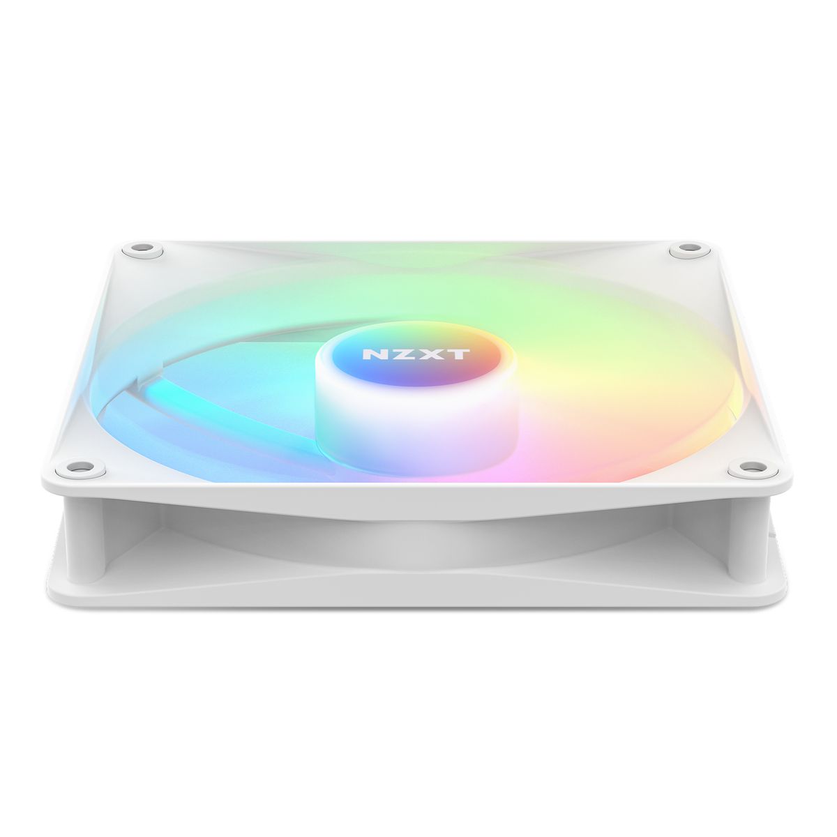 NZXT F140 RGB Core Gehäuselüfter 140 mm, RGB, PWM, 500–1500 RPM, 3,22 mmH2O, Weiß, 1 Stück