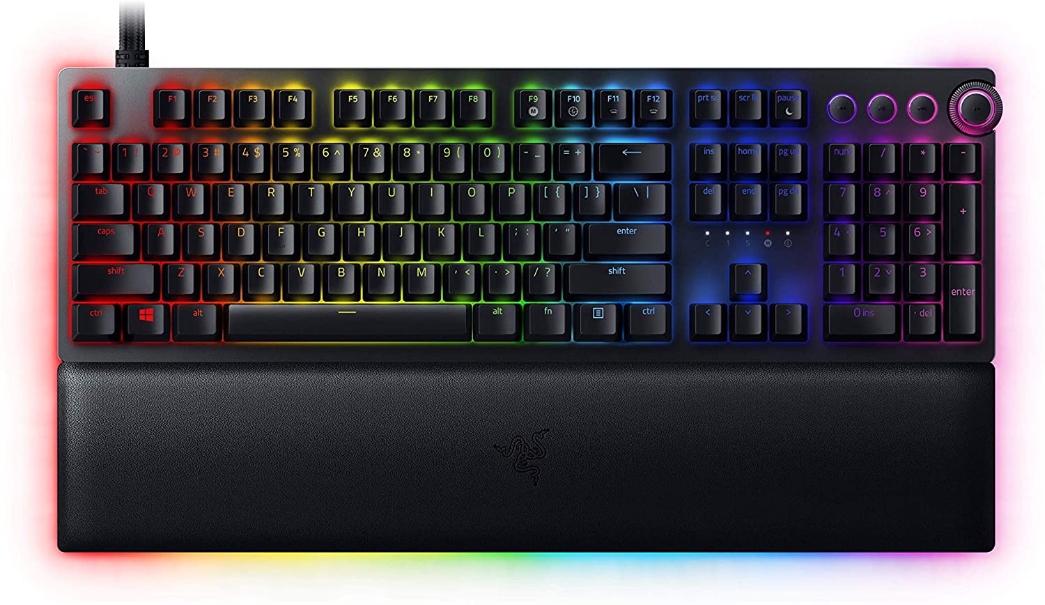 Razer Huntsman V2 Analog Gaming Keyboard Optical Switches RGB USB-C US-Layout ISO