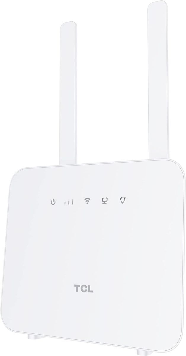 TCL LinkHub HH42CV2 Home Station Router 4G, LTE (CAT.4), Unterstützung SIM-Karte, WiFi, Hotspot bis zu 32 Benutzer, White
