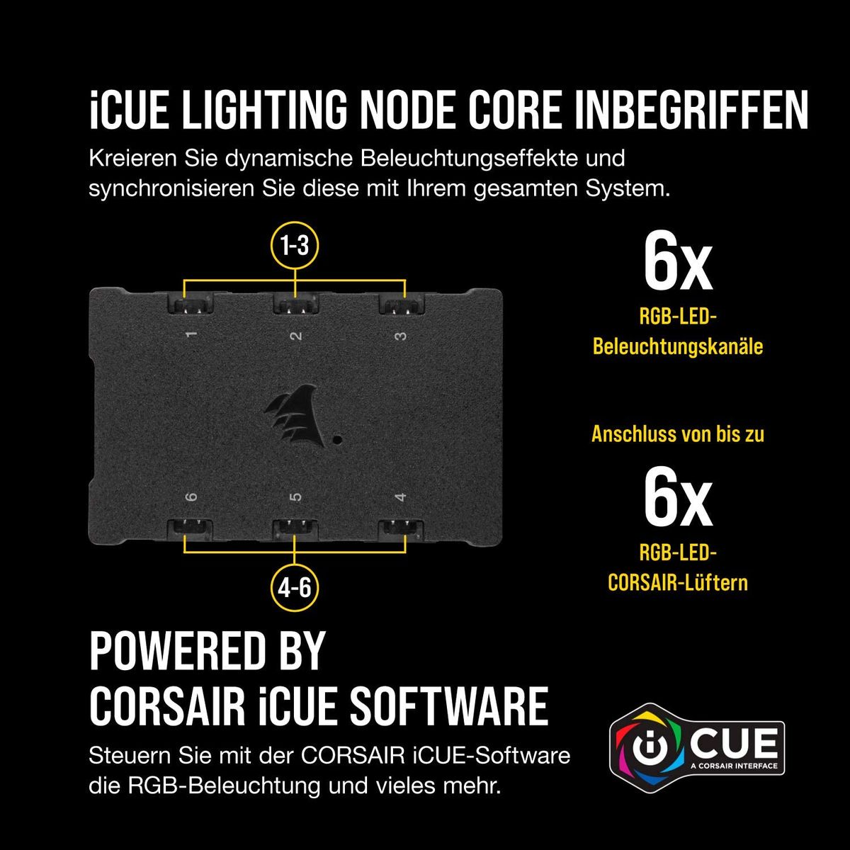 Corsair iCUE QL140 RGB, 140-mm-RGB-LED-PWM-Lüfter (68 Einzeln Ansteuerbare RGB-LEDs, Schwindigkeiten Bis zu 1,250 U Doppelpack