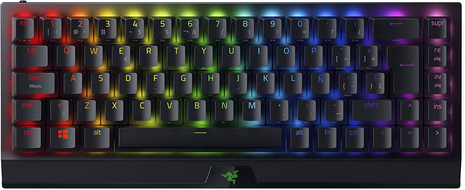 Razer BlackWidow V3 Mini Gaming Keyboard Dual Wireless Yellow Switches ESP Layout - QWERTY
