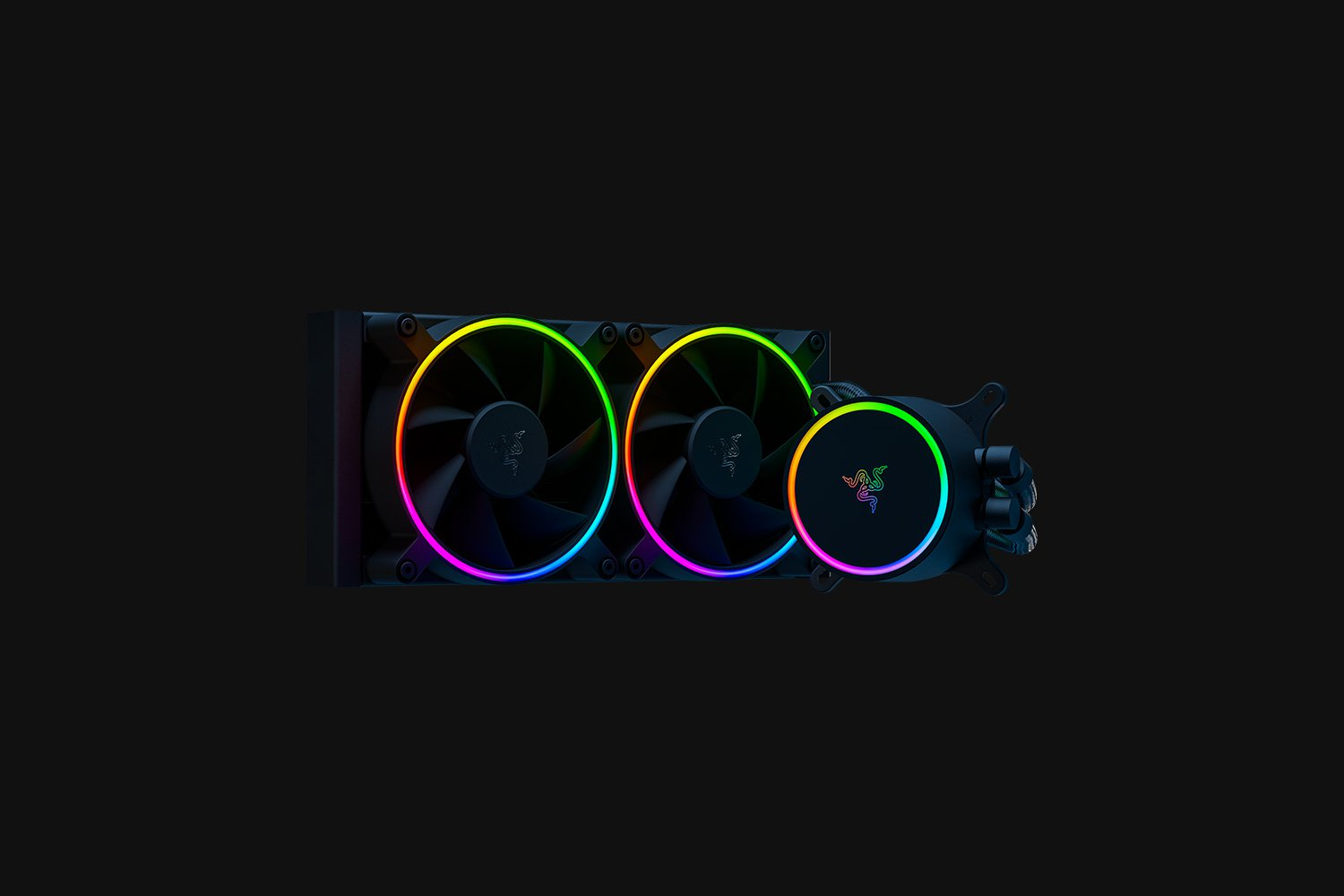 Razer Hanbo Chroma RGB AIO Liquid Cooler 240mm aRGB Pump Cap