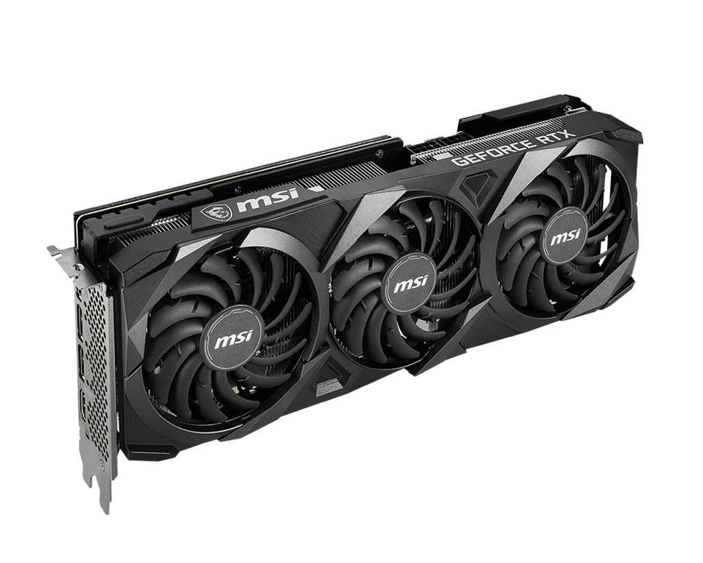 MSI VENTUS 3X PLUS GeForce RTX 3070 8 GB GDDR6 OC LHR, HDMI 2.1, 3x DisplayPort, PCIe 4.0, 220 W, 2x 8-pin