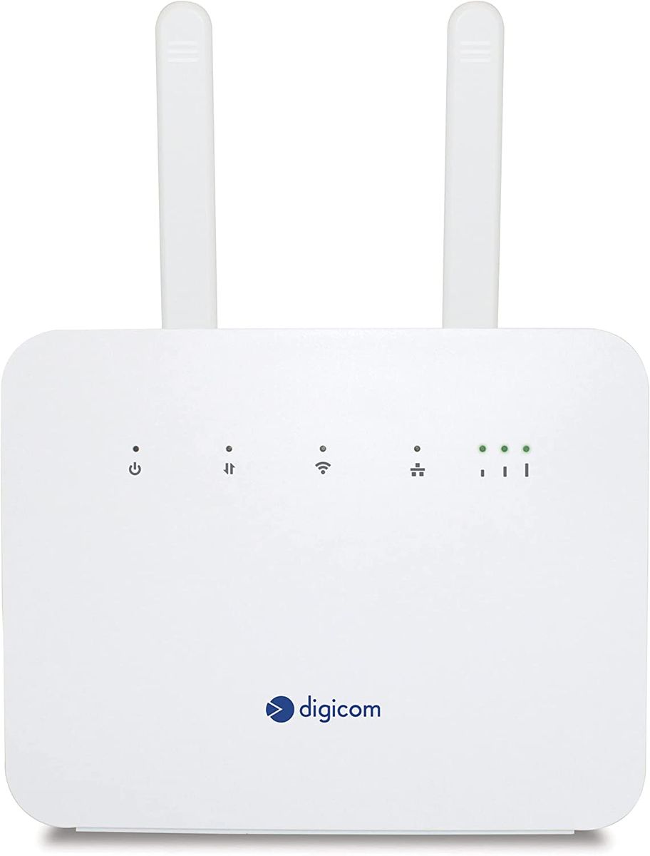 Digicom 4G+ LiteRoute Plus Router 4.5G 300Mbps WLAN AC1200 Dual-Band WAN Gigabit