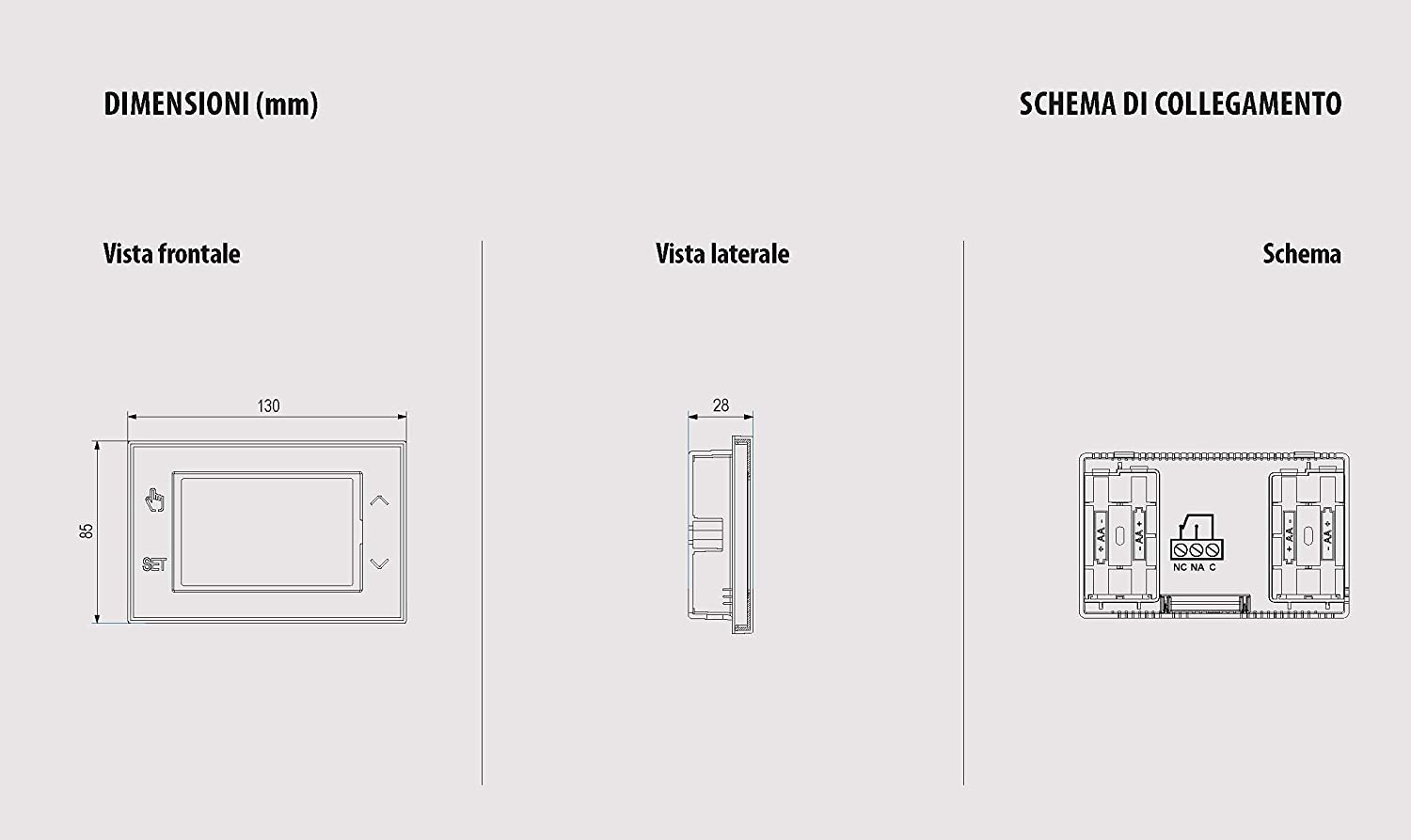 VEMER Thermostat Heizung Smart - WiFi Heizungsthermostat, Wochenprogrammierung, Steuerbar über Smartphone mit iOS und Android, kompatibel mit Alexa und Google Home, Schwarz