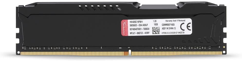 HyperX FURY Black 4GB DDR4 2666MHz memory module 1 x 4 GB