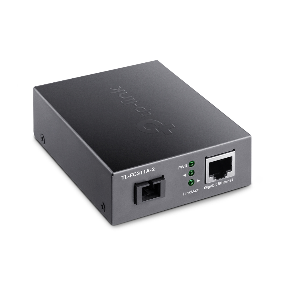 TP-Link Gigabit-WDM-Medienkonverter, Auto-Negotiation, verlängert die Glasfaserentfernung auf bis zu 2 km, Plug and Play