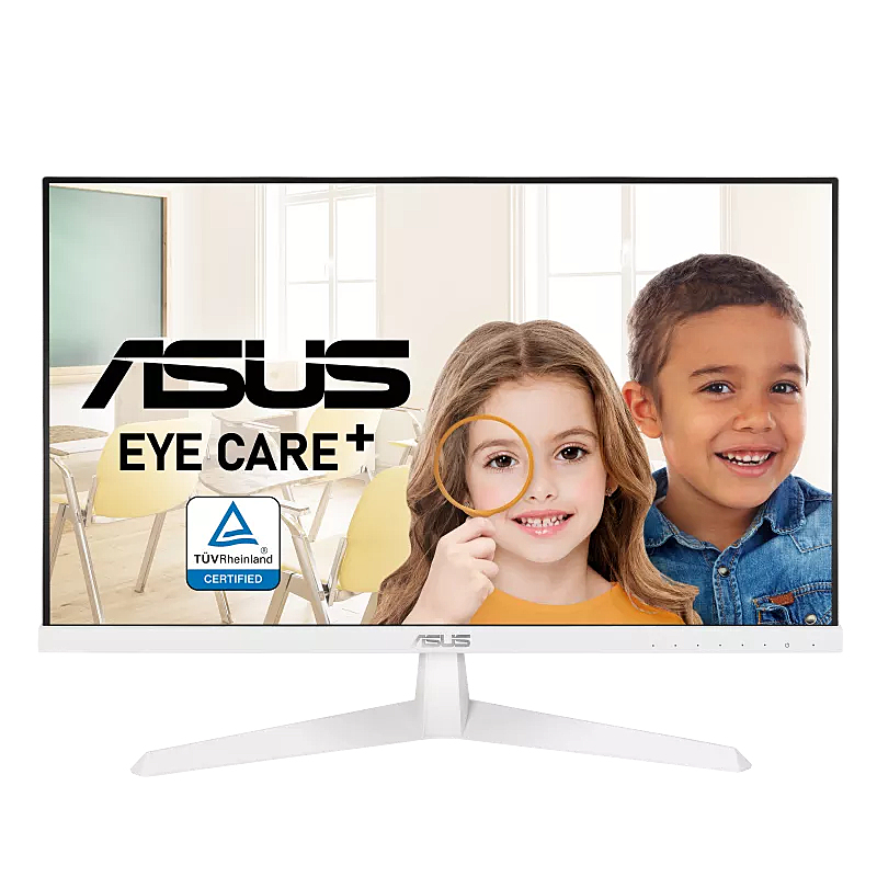 ASUS VY249HE-W Monitor 60,5 cm (23,8") Full HD 1920 x 1080 IPS 75 Hz 1 ms AMD FreeSync VESA 100x100 Weiß