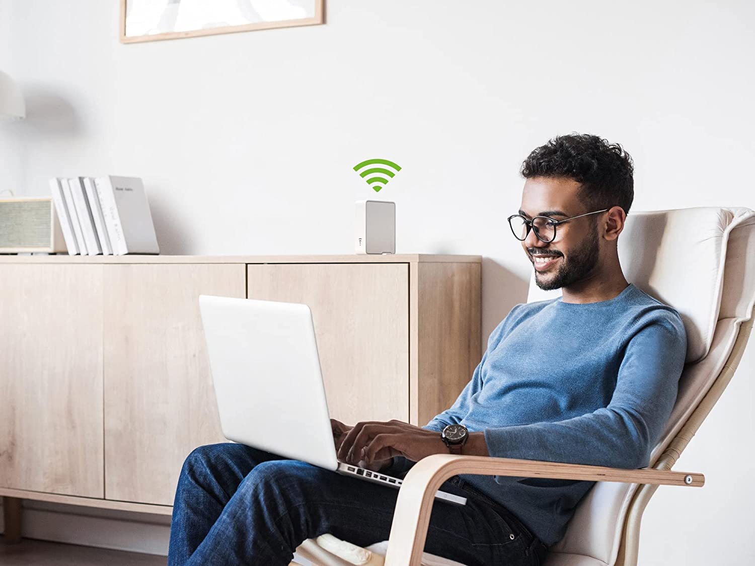 devolo 7101 Repeater 5400 WiFi 6: WLAN-Verstärker, Highspeed-Internet, kompatibel mit Allen Internet-Boxen, 5400 Mbits, 2 Ethernet-Ports, Access Point, französische Steckdose, Weiß