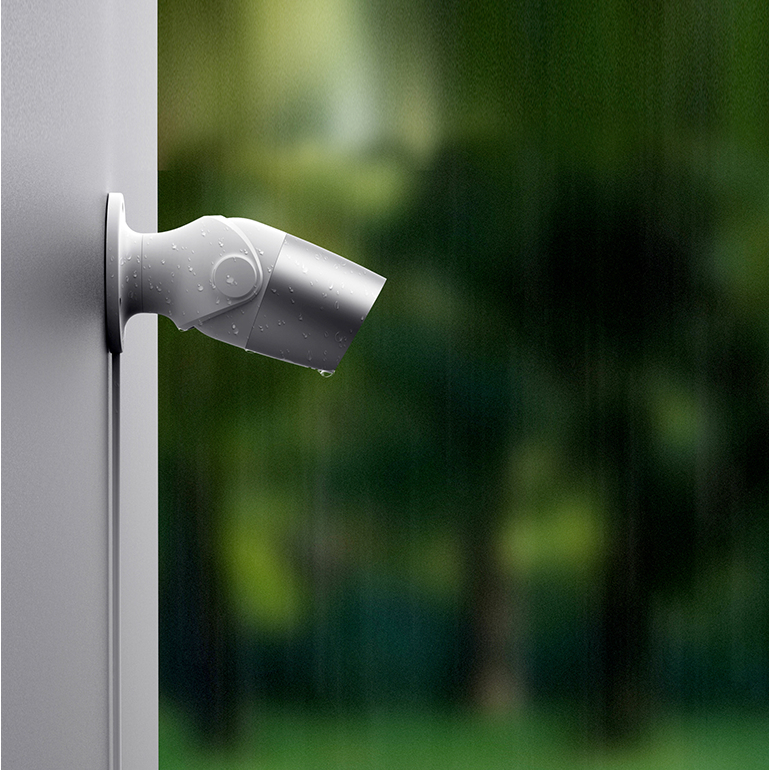 LAXIHUB Außen WLAN IP-Kamera, O2 mit IP65 Wetterfest, Nachtsicht, 2K, Zwei-Wege-Audio, Personen-&Bewegungserkennung – Smart Bullet IP-Kamera Kompatibel mit Alexa