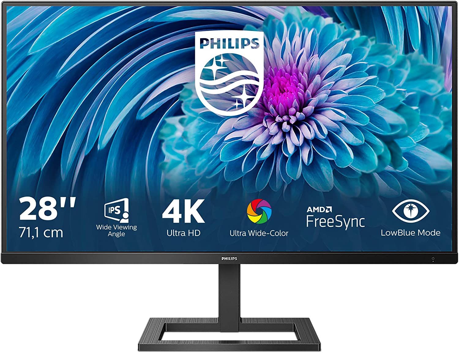 Philips 288E2A 28" UHD Monitor 3840x2160 60 Hz HDMI 2.0 DisplayPort