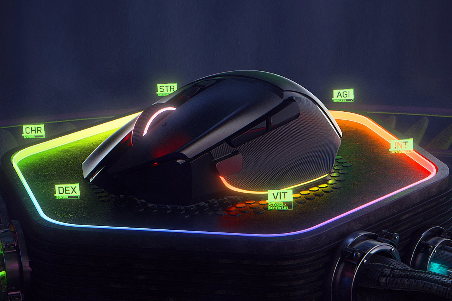 Razer Basilisk V3 Pro Gaming Mouse Dual Wireless + USB 30.000 DPI RGB Black