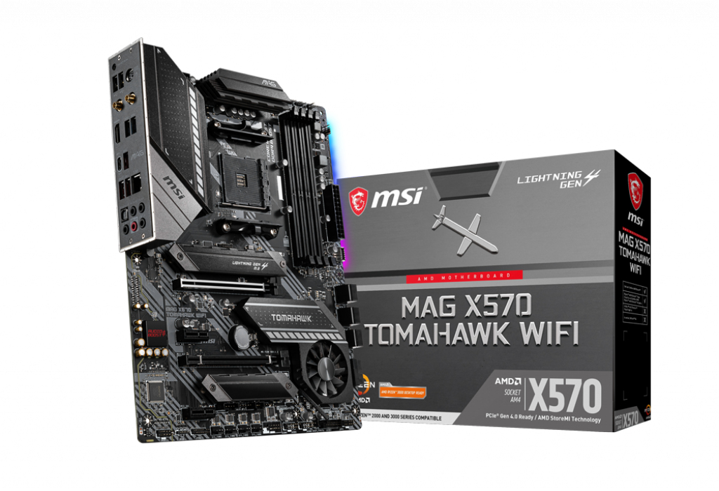 MSI MAG X570 TOMAHAWK WLAN 6 ATX Motherboard Mainboard für AMD Ryzen Sockel AM4