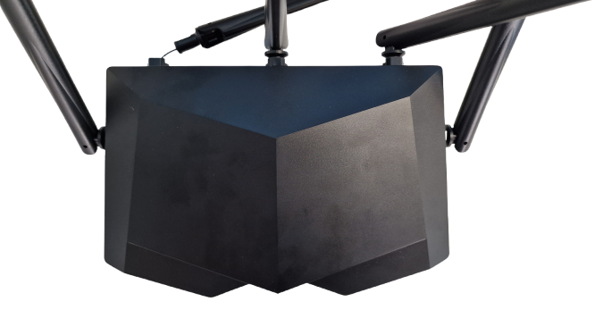 Tenda RX1 Pro Wi-Fi 6 WLAN Router (AX1500 Dualband 5GHz: 1201Mbps+2.4GHz: 300Mbps), 5*6dBi Hochgewinnantennen, Ethernet-LAN/WAN-Port, OFDMA+MU-MIMO, Kindersicherung, WPA3, IPv6, AP-Modus, App, Schwarz