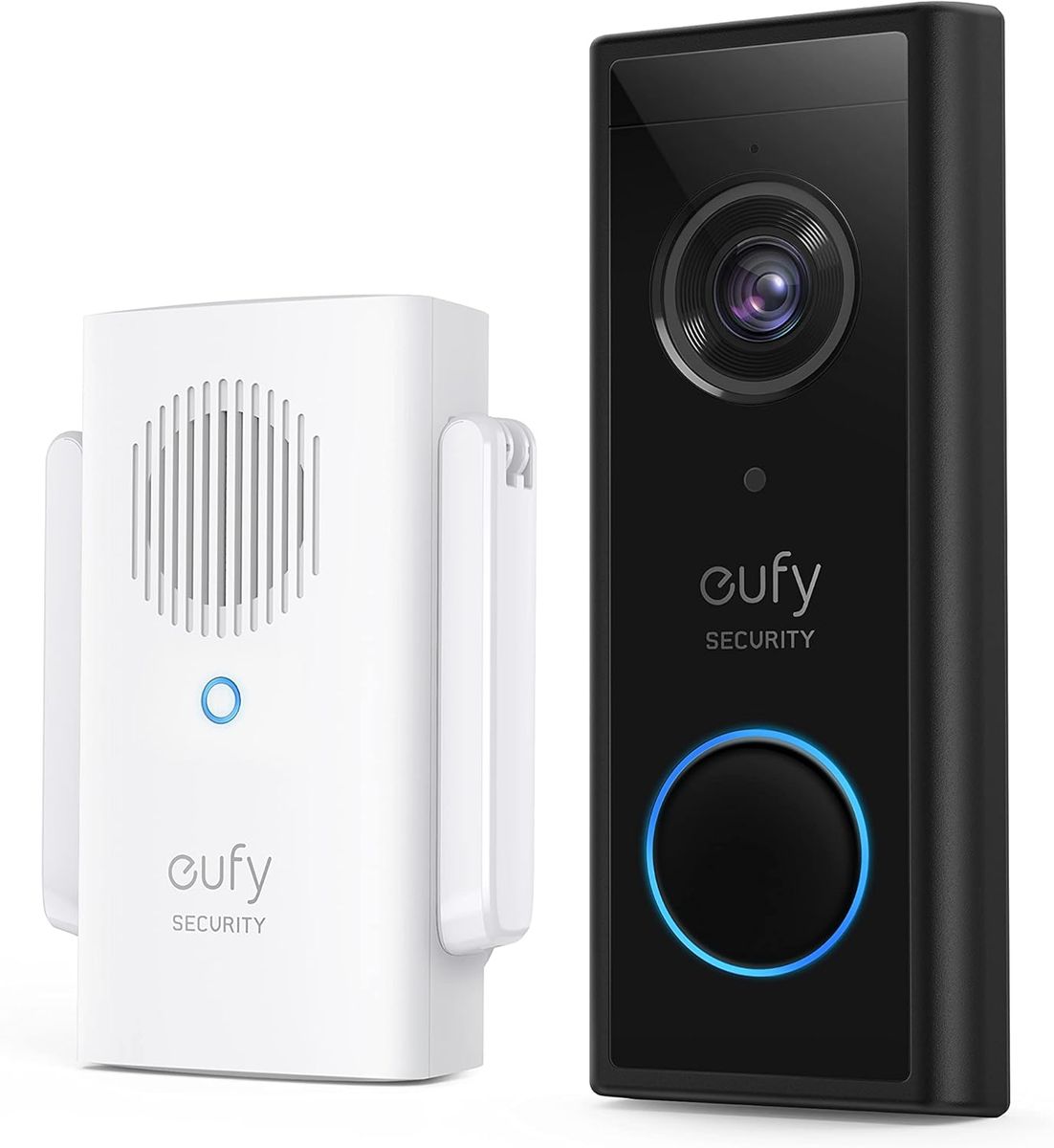 eufy Security Video Doorbell 2K HD Kabellose Sicherheitskamera mit Türklingel & Türglocke, Akkubetrieben, K.I. Personenerkennung mit AI, Beidseitige Audiofunktion, Mühelose Installation