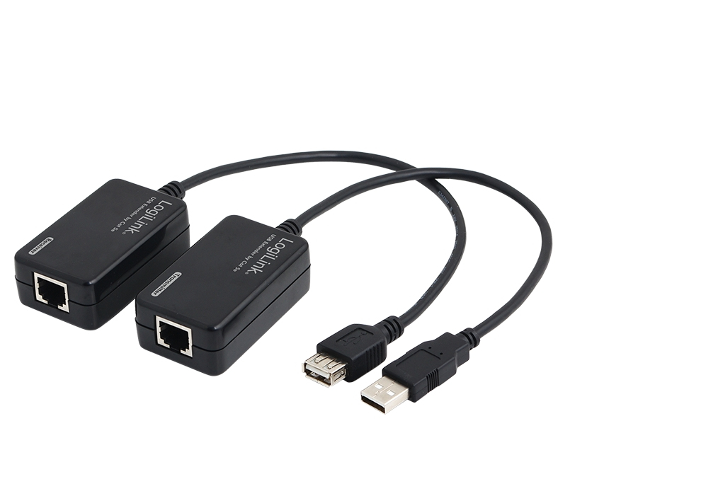 LogiLink UA0021D USB-Extender über CAT5/6, Schnittstellenadapter, USB-Verlängerung