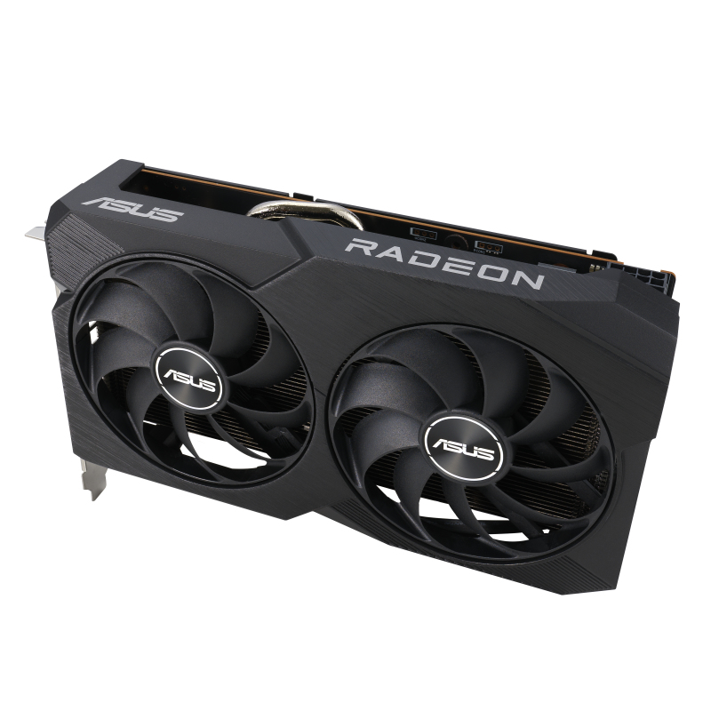 ASUS Dual-RX7600-O8G-V2 Gaming Grafikkarte, AMD Radeon RX 7600, 8 GB GDDR6, PCIe 4.0, HDMI 2.1, 3x DisplayPort 1.4a, 2x Lüfter