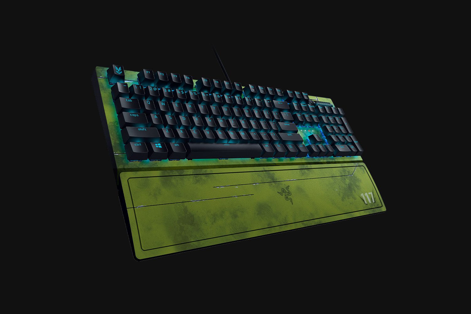 Razer BlackWidow V3 Halo Infinte Gaming Keyboard Green Switches RGB UK Layout QWERTY