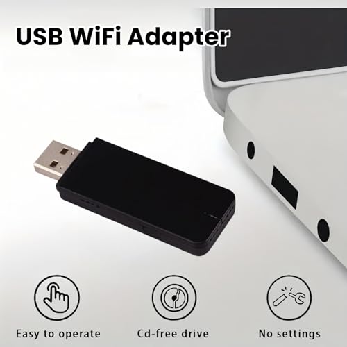 SingHao RT5572 USB-WLAN-Adapter Dualband 2,4/5 GHz, USB-A, kompatibel mit Samsung Smart TV & PC, Plug & Play