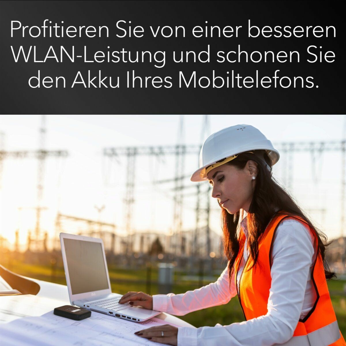 NETGEAR Nighthawk M3 (MH3150-100EUS) Mobiler 5G Hotspot Router, WiFi 6, Dual-Band 2,4/5 GHz, Akku 5185 mAh, Schwarz