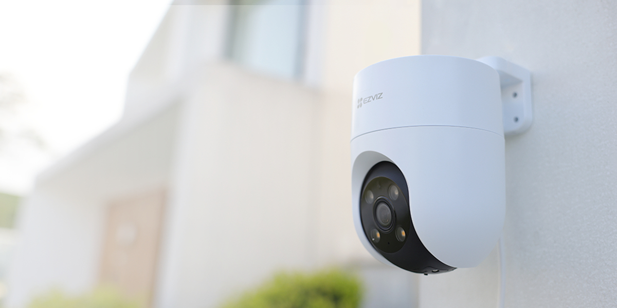 EZVIZ H8c 2K Dome Außen-IP-Kamera, 4 mm, 2304 x 1296 Pixel, Nachtsicht 30 m, WLAN, Ethernet, Decken-/Wandmontage, Weiß