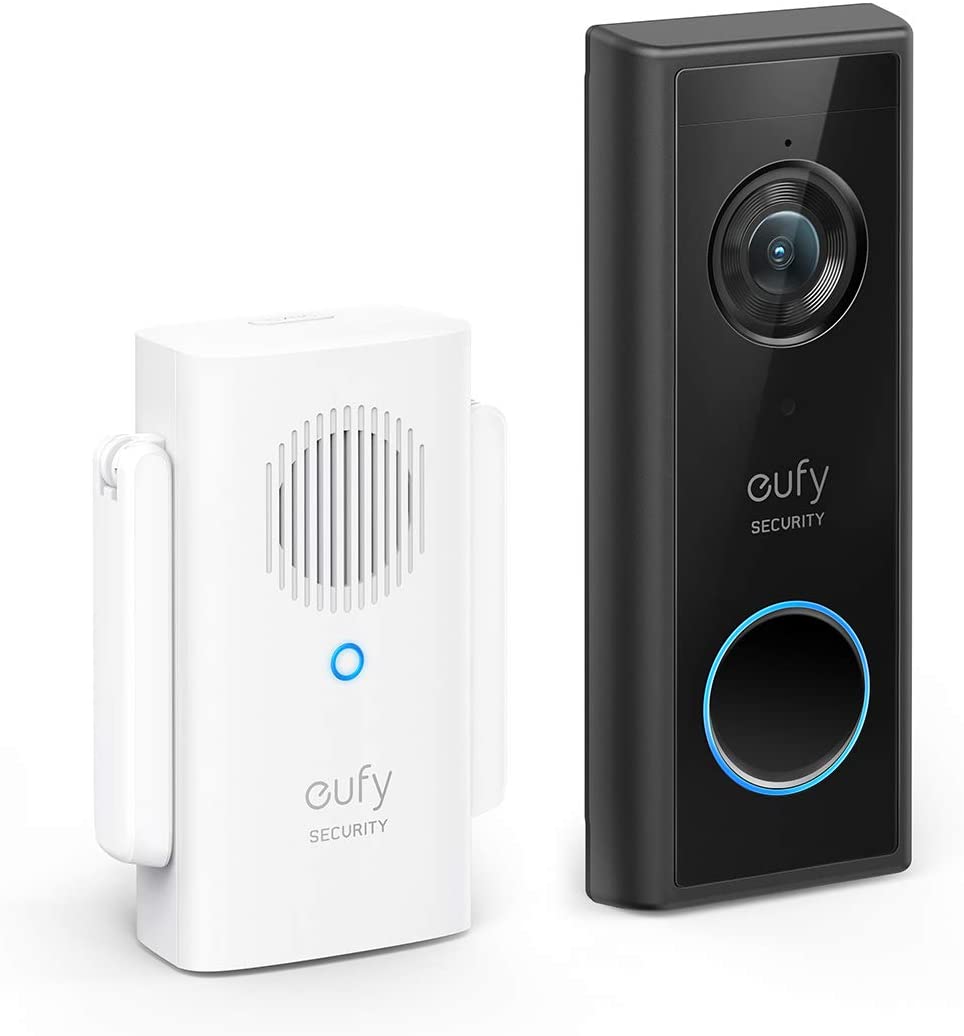 eufy Security Video Doorbell with WiFi, 1080P Resolution, 120 Day Battery, No Monthly Fees, Person Detection, Double-sided Audio Function, Doorbell