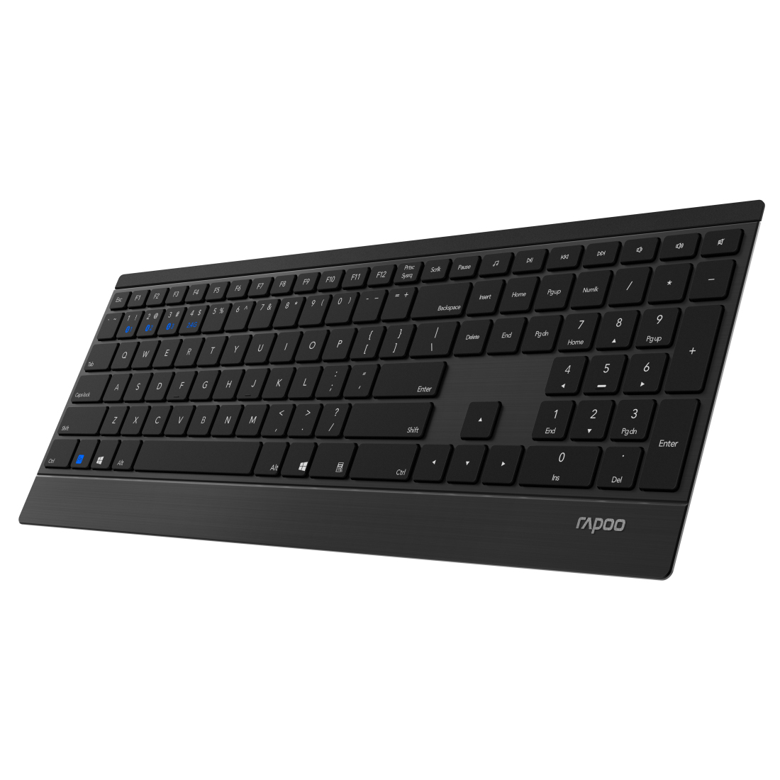Rapoo 9500M kabelloses Multi-Mode Deskset Tastatur & Maus schwarz QWERTZ DEU