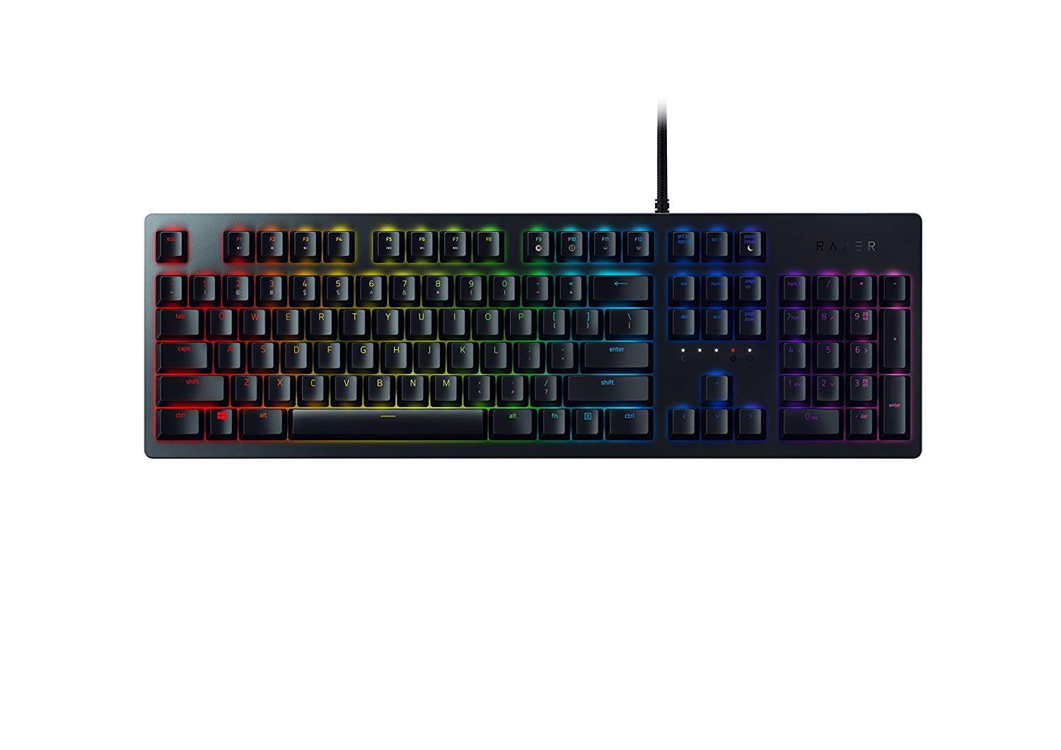 Razer Huntsman Gaming Keyboard Opto-Mechanical Purple Switches RGB PRT Layout QWERTY