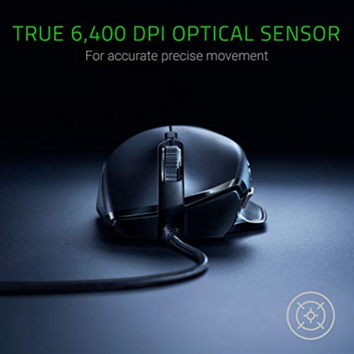 RAZER Basilisk Essential Ergonomische Optische 6.400 DPI Wired Gaming Maus Chroma