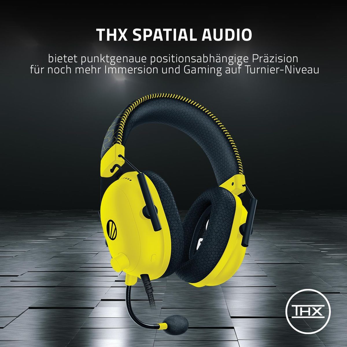 Razer Blackshark V2 - Premium E-Sport-Headset mit USB-Soundkarte (TriForce 50-mm-Treiber, HyperClear Cardiod-Mikrofon, erweiterte passive Geräuschunterdrückung, THX Spatial Audio)